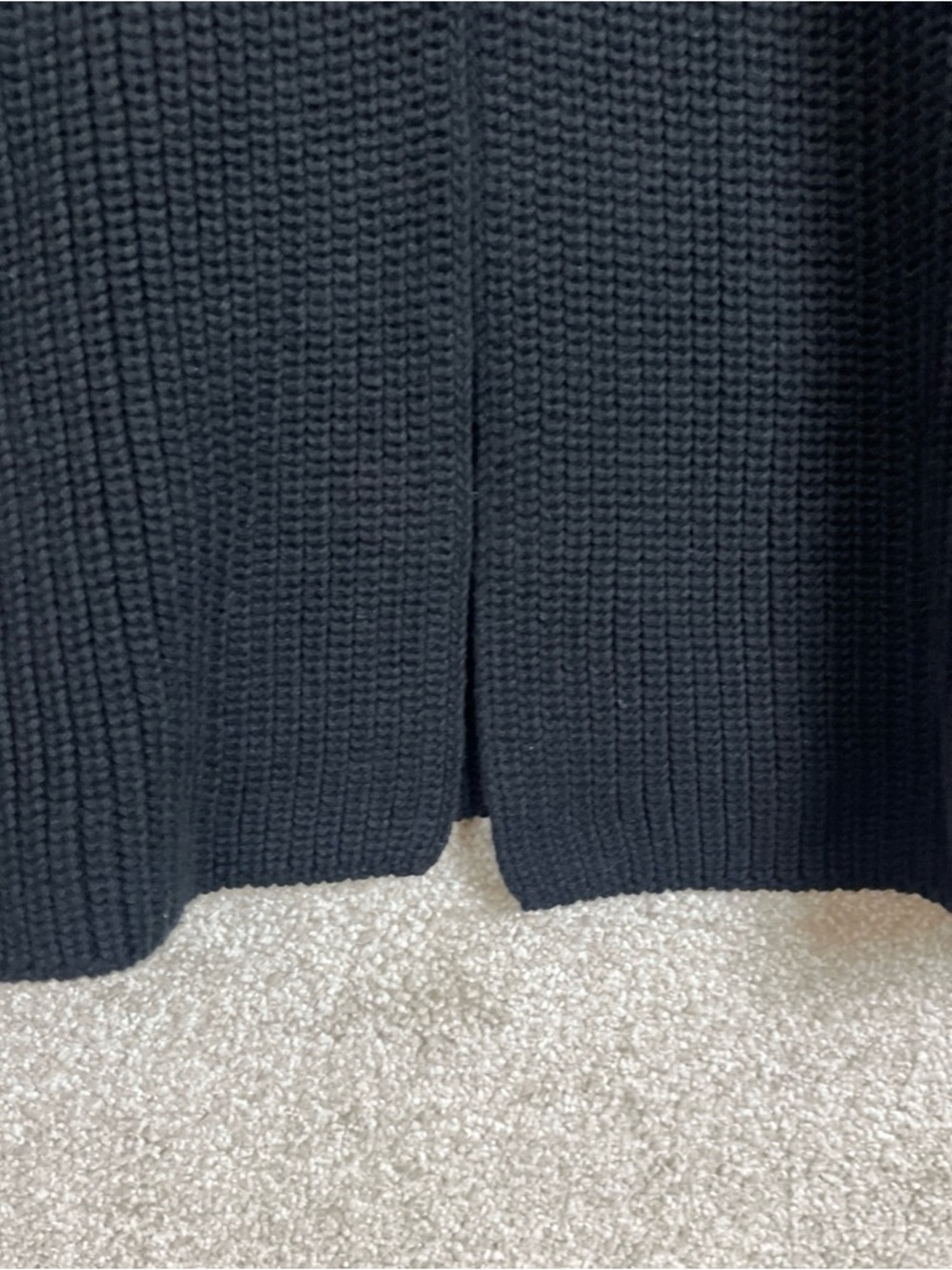 Talbots Cardigan Womens 2X Black Sleeveless Removable Faux Fur Collar Knit- 4519 - Picture 4 of 15
